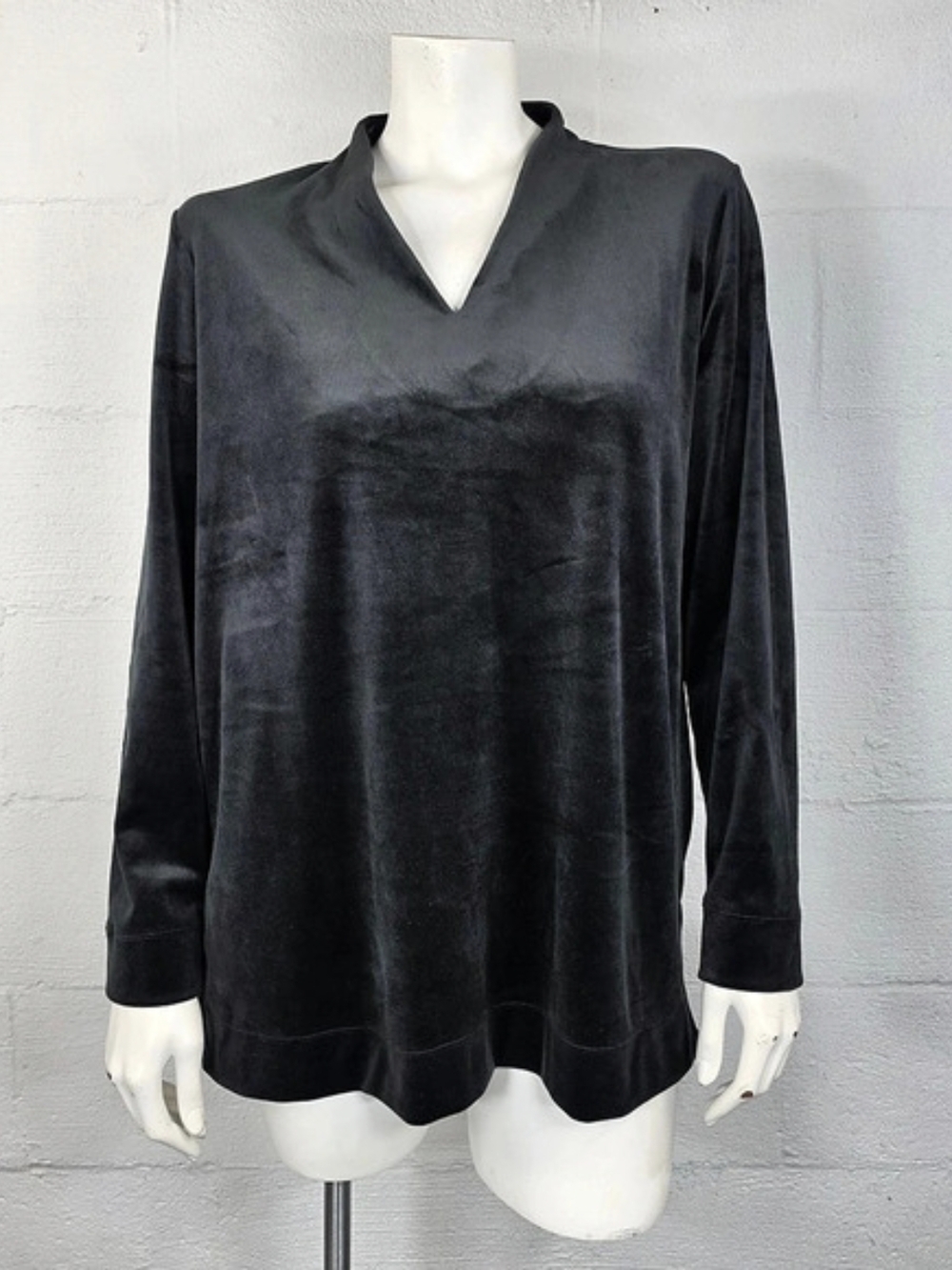 Pure Jill Velour V-Neck Top